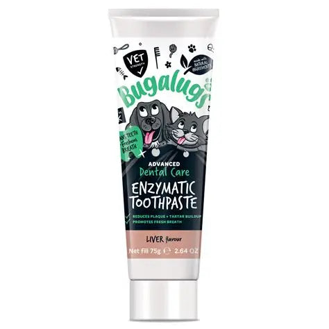 Bugalugs Liver Flavour Enzymatic Toothpaste - 75g
