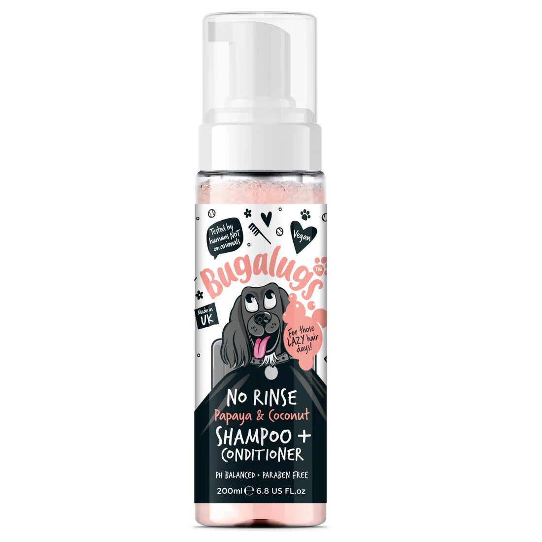 Bugalugs Papaya & Coconut 2-in-1 Shampoo & Conditioner - 200ml