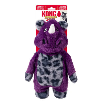 Kong Jungle Jamz Rhinoceros Tough Dog Toy