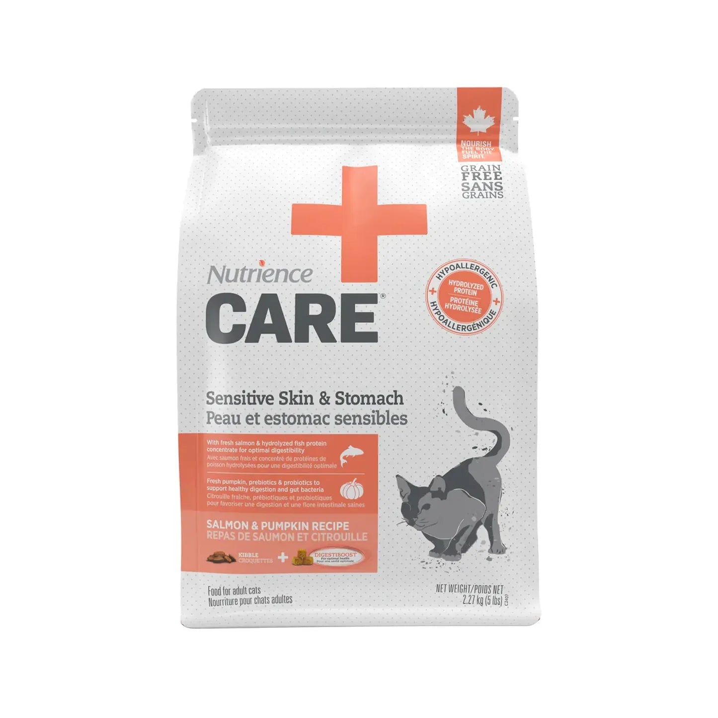 Nutrience Care Sensitive Skin & Stomach Cat Food - 2.27kg