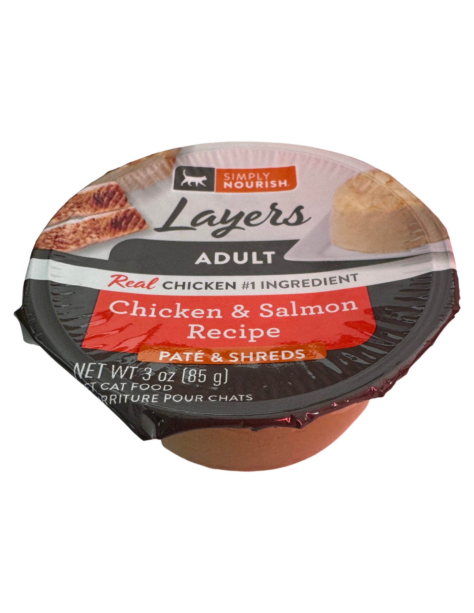 Simply Nourish Layers Adult Cat Paté and Shreds - 85g